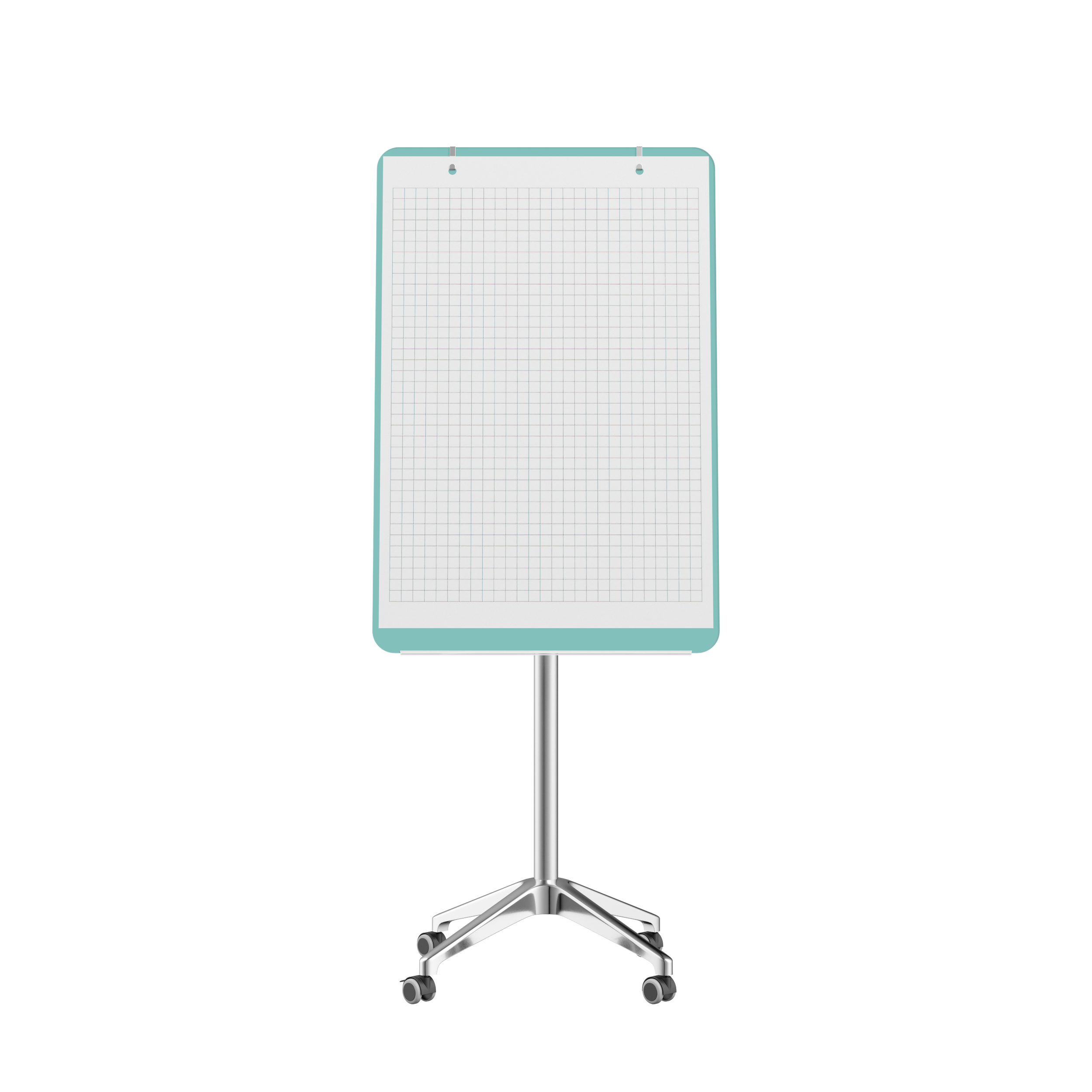 картинка Мобильная стеклянная маркерная доска MG Flipchart Lux, цвет мятный, ral 6027 от магазина MarkGlass