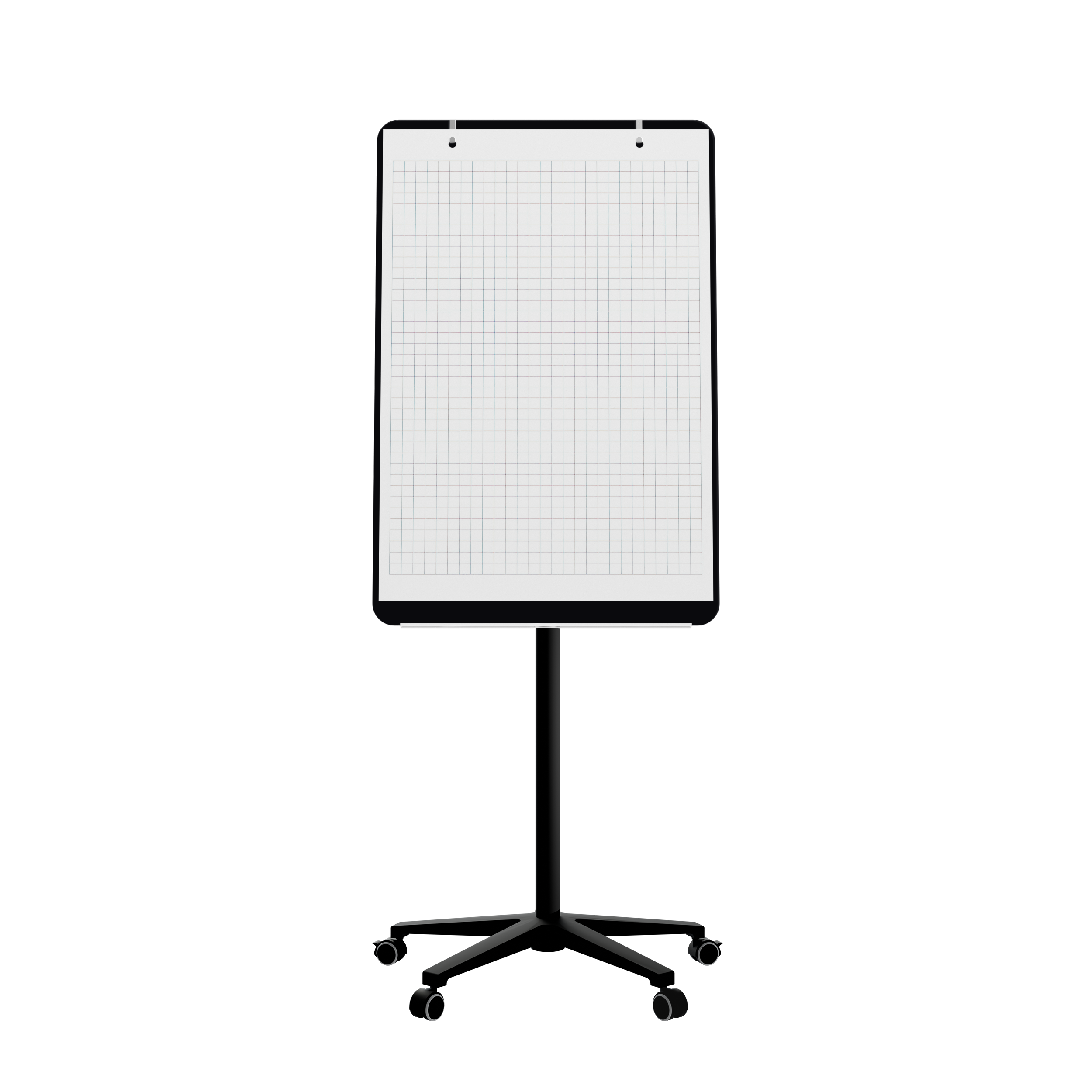 картинка Мобильная стеклянная маркерная доска MG Flipchart Base, цвет черный, ral 9005 от магазина MarkGlass