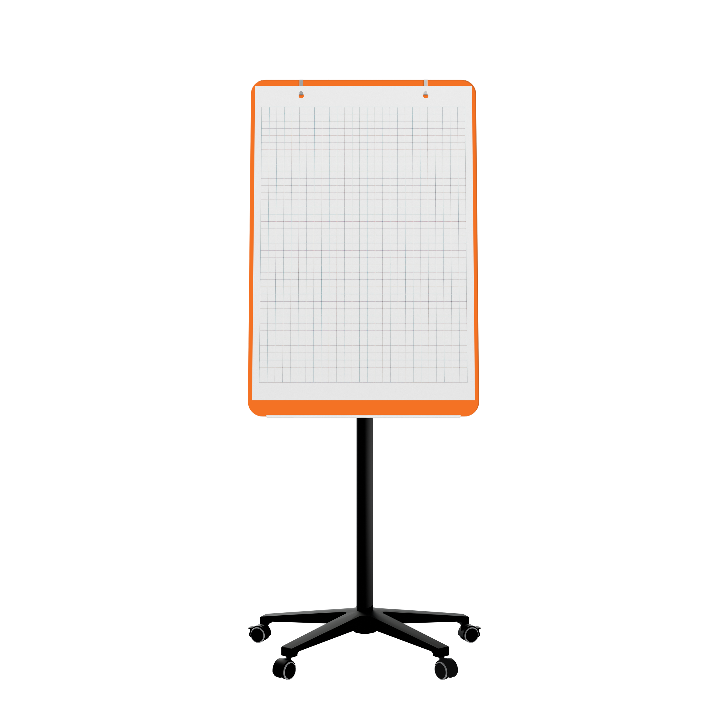 картинка Мобильная стеклянная маркерная доска MG Flipchart Base, цвет оранжевый , ral 2008 от магазина MarkGlass