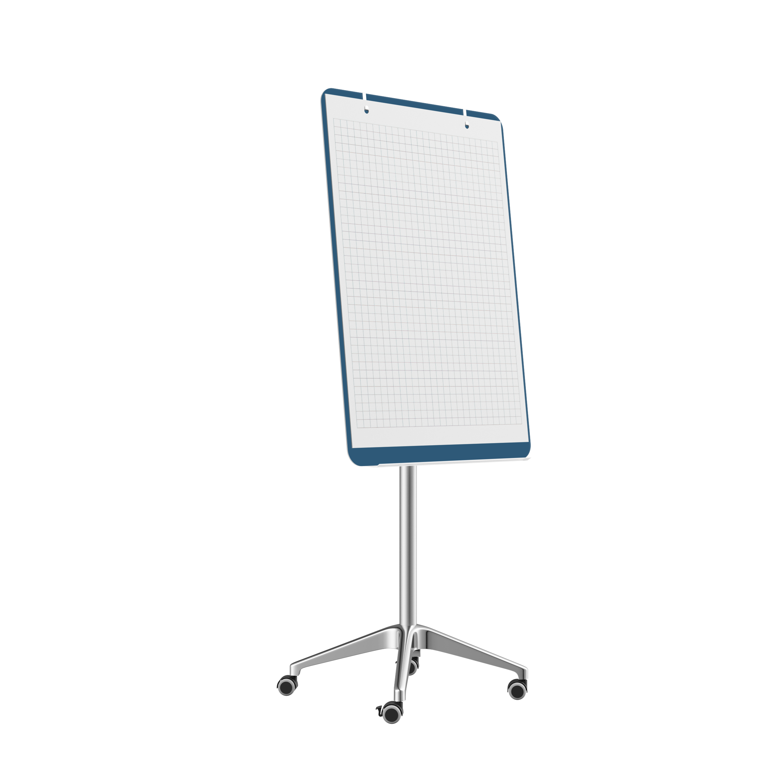 картинка Мобильная стеклянная маркерная доска MG Flipchart Lux, цвет синий, ral 5009 от магазина MarkGlass