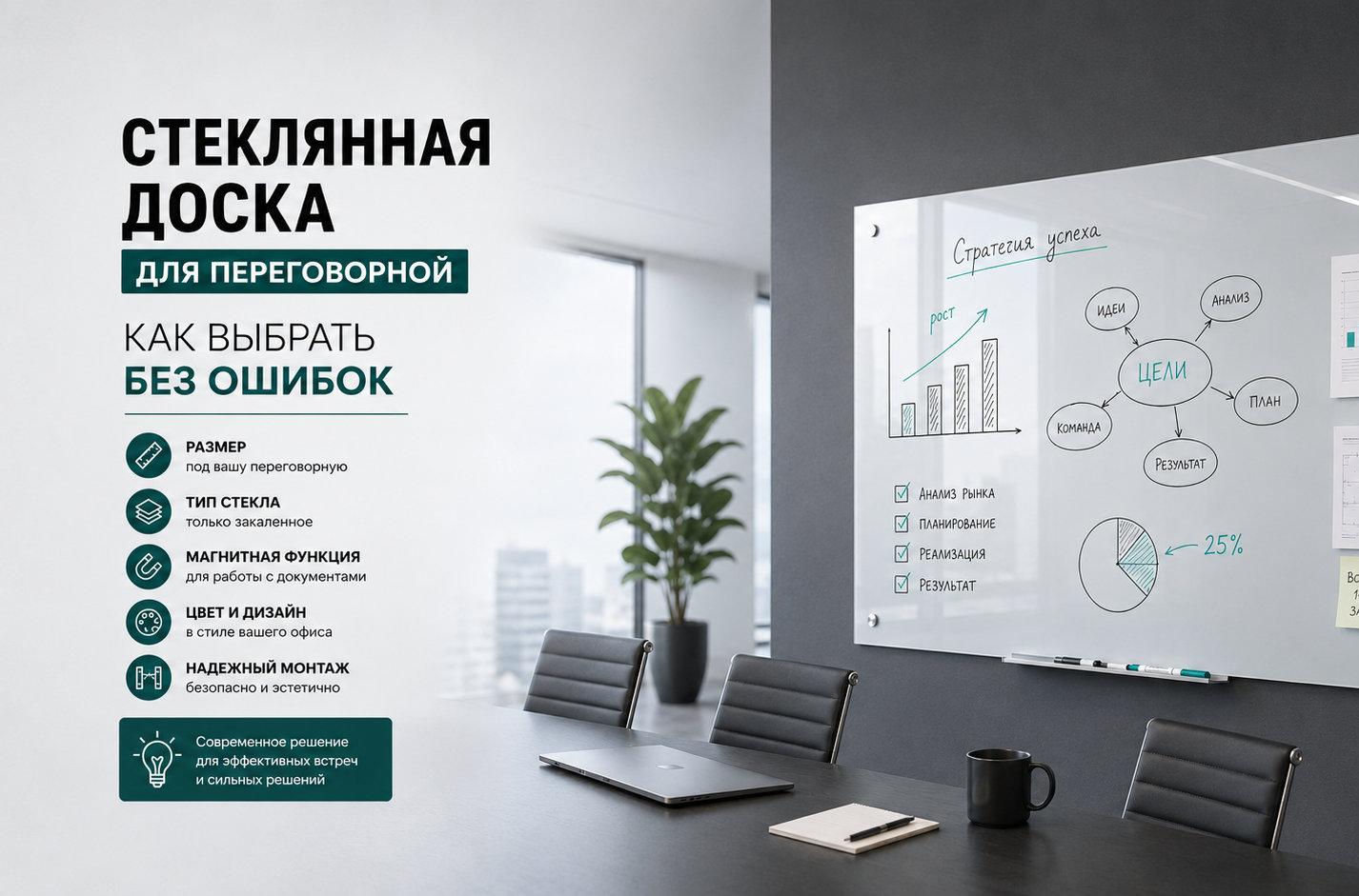 Почему стеклянные доски стали стандартом современных переговорных