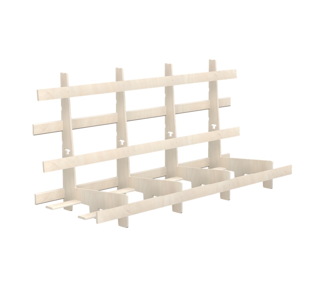 картинка Деревянная транспортная пирамида Wood Peak SL80 116х240 от магазина MarkGlass