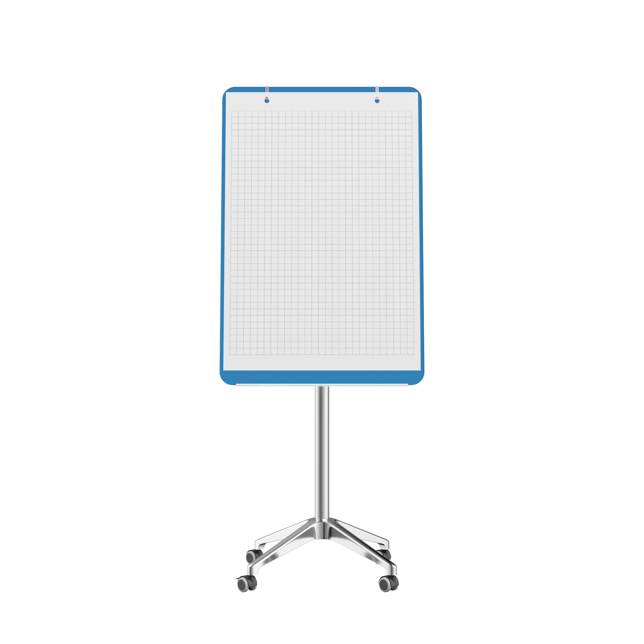 картинка Мобильная стеклянная маркерная доска MG Flipchart Lux, цвет голубой, ral 5012 от магазина MarkGlass