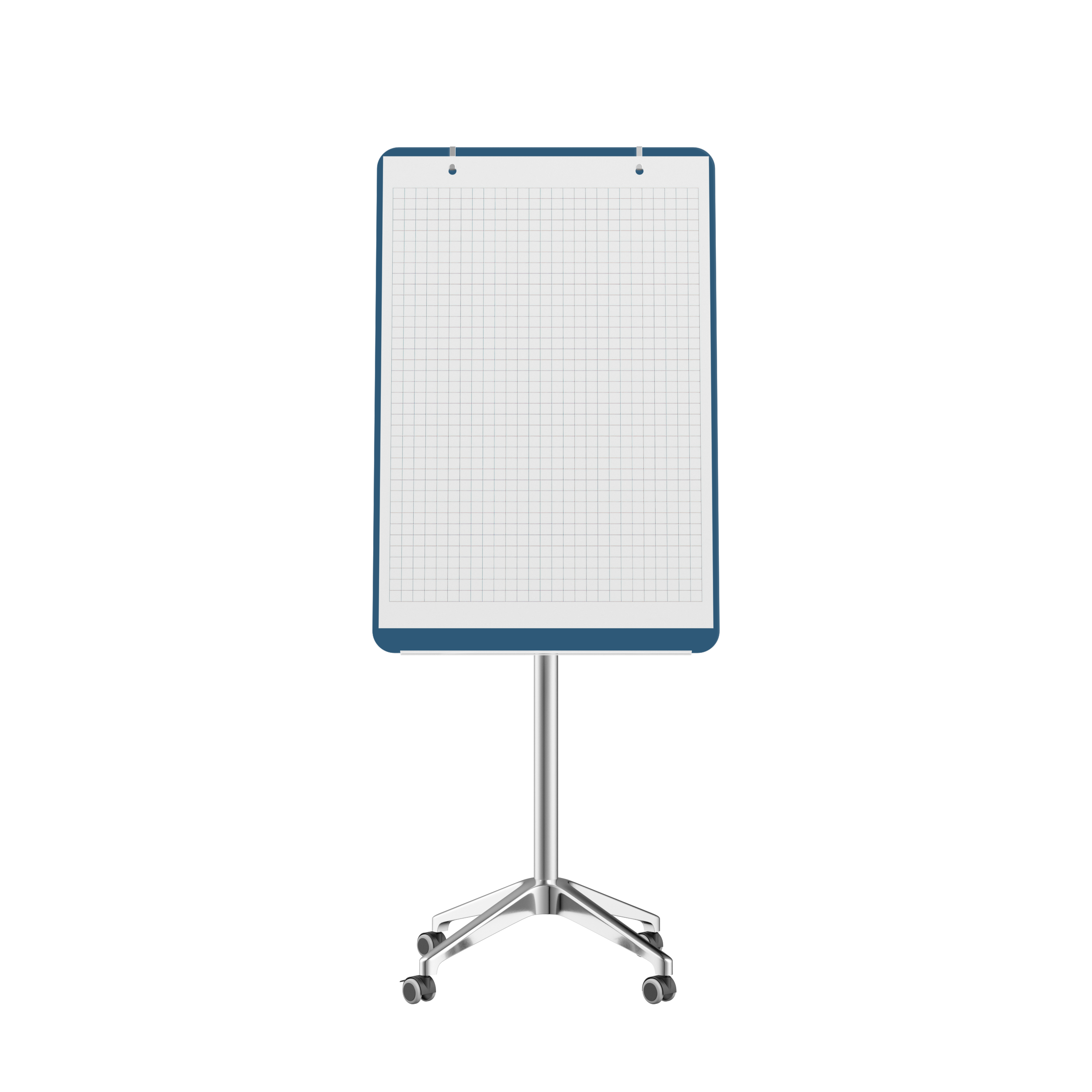 картинка Мобильная стеклянная маркерная доска MG Flipchart Lux, цвет синий, ral 5009 от магазина MarkGlass