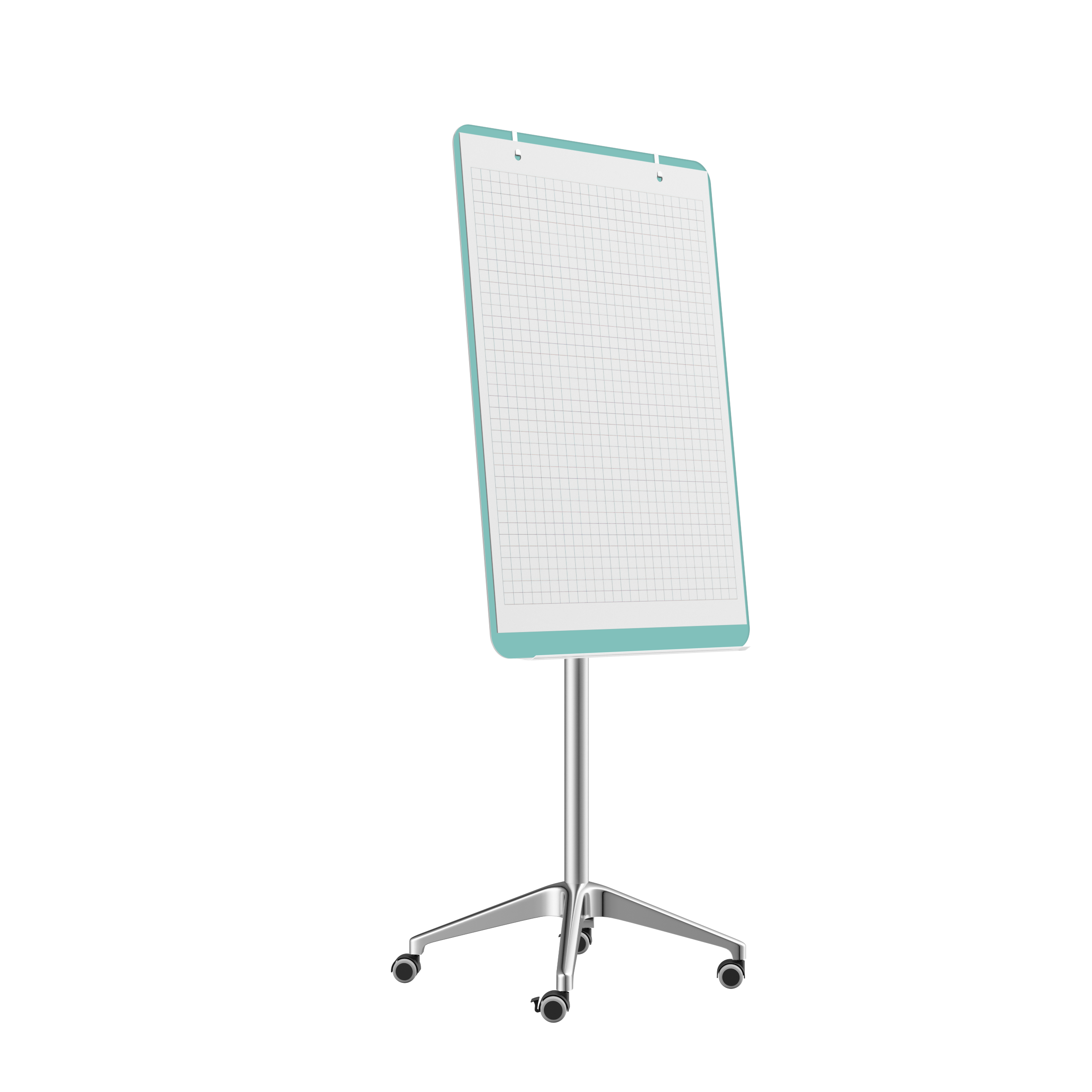 картинка Мобильная стеклянная маркерная доска MG Flipchart Lux, цвет мятный, ral 6027 от магазина MarkGlass
