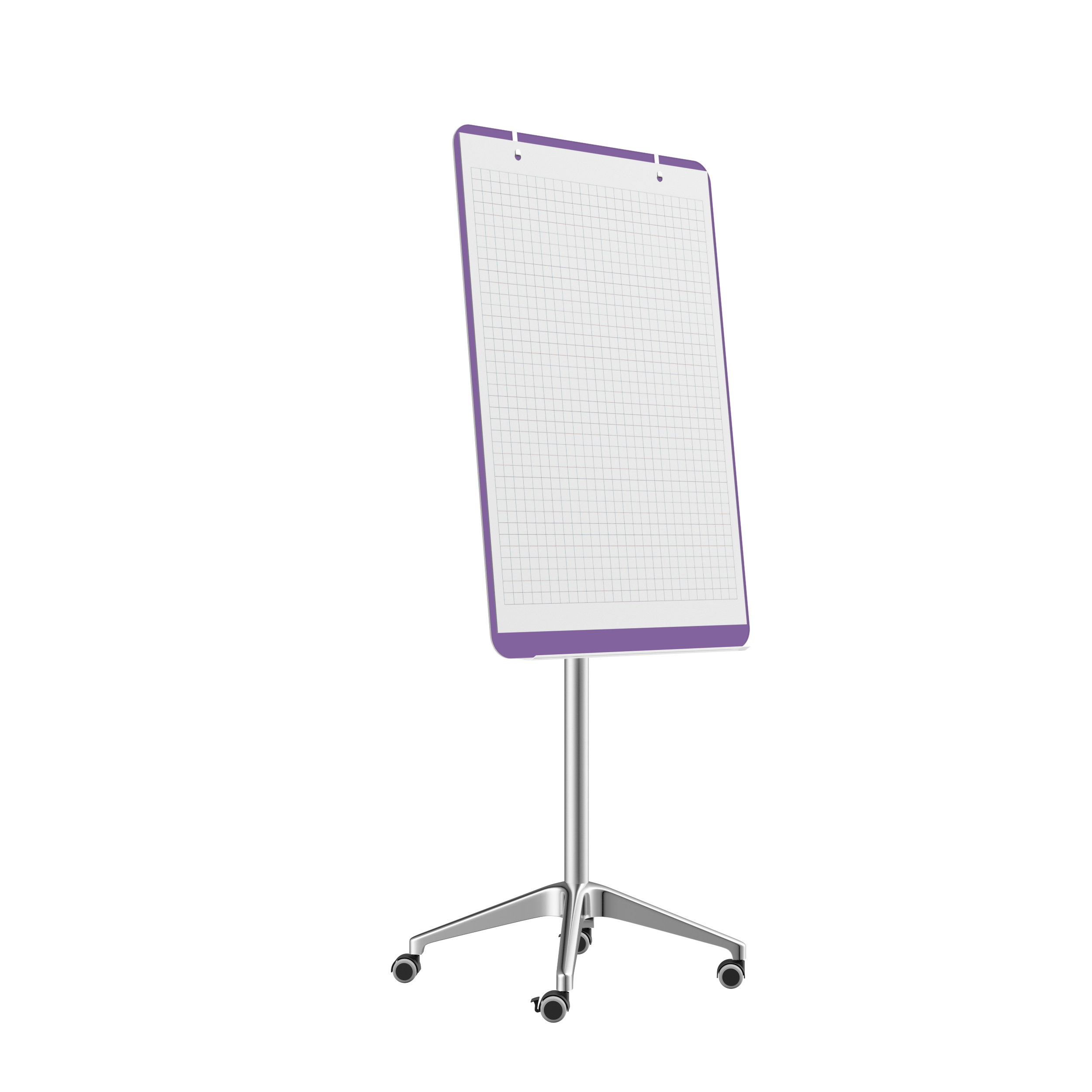 картинка Мобильная стеклянная маркерная доска MG Flipchart Lux, цвет фиолетовый, ral 4005 от магазина MarkGlass
