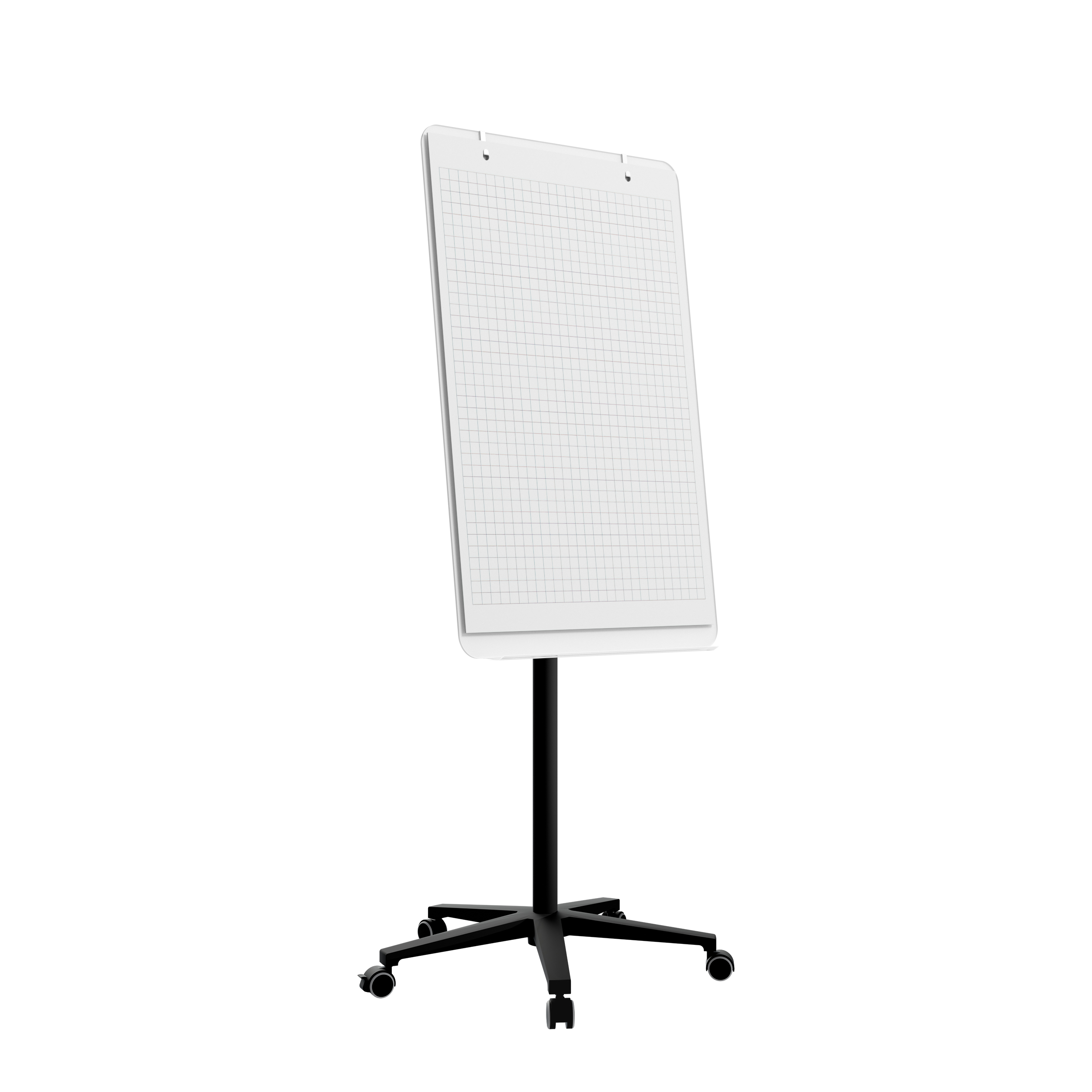 картинка Мобильная стеклянная маркерная доска MG Flipchart Base, цвет белый, ral 9003 от магазина MarkGlass
