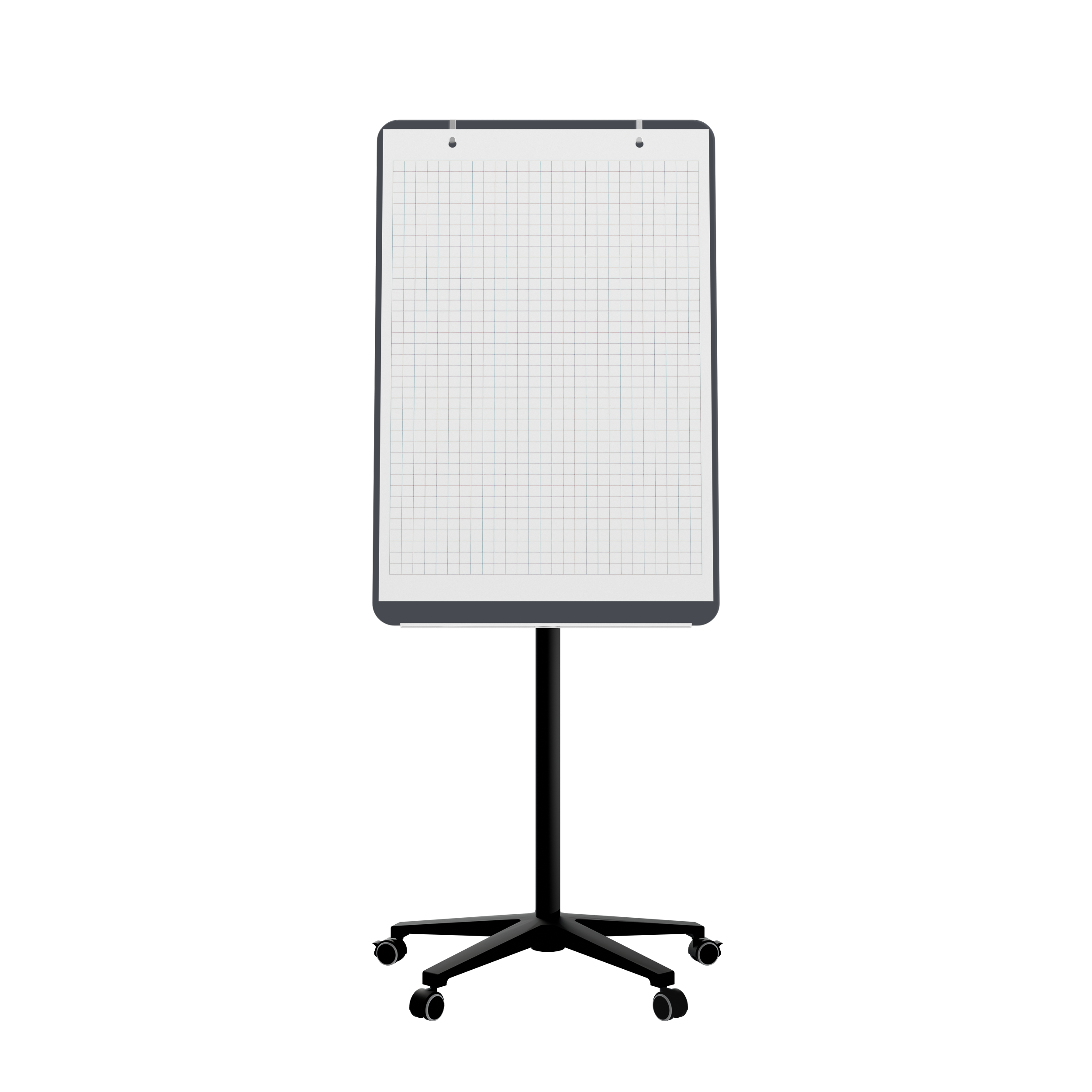 картинка Мобильная стеклянная маркерная доска MG Flipchart Base, цвет темно-серый , ral 7024 от магазина MarkGlass