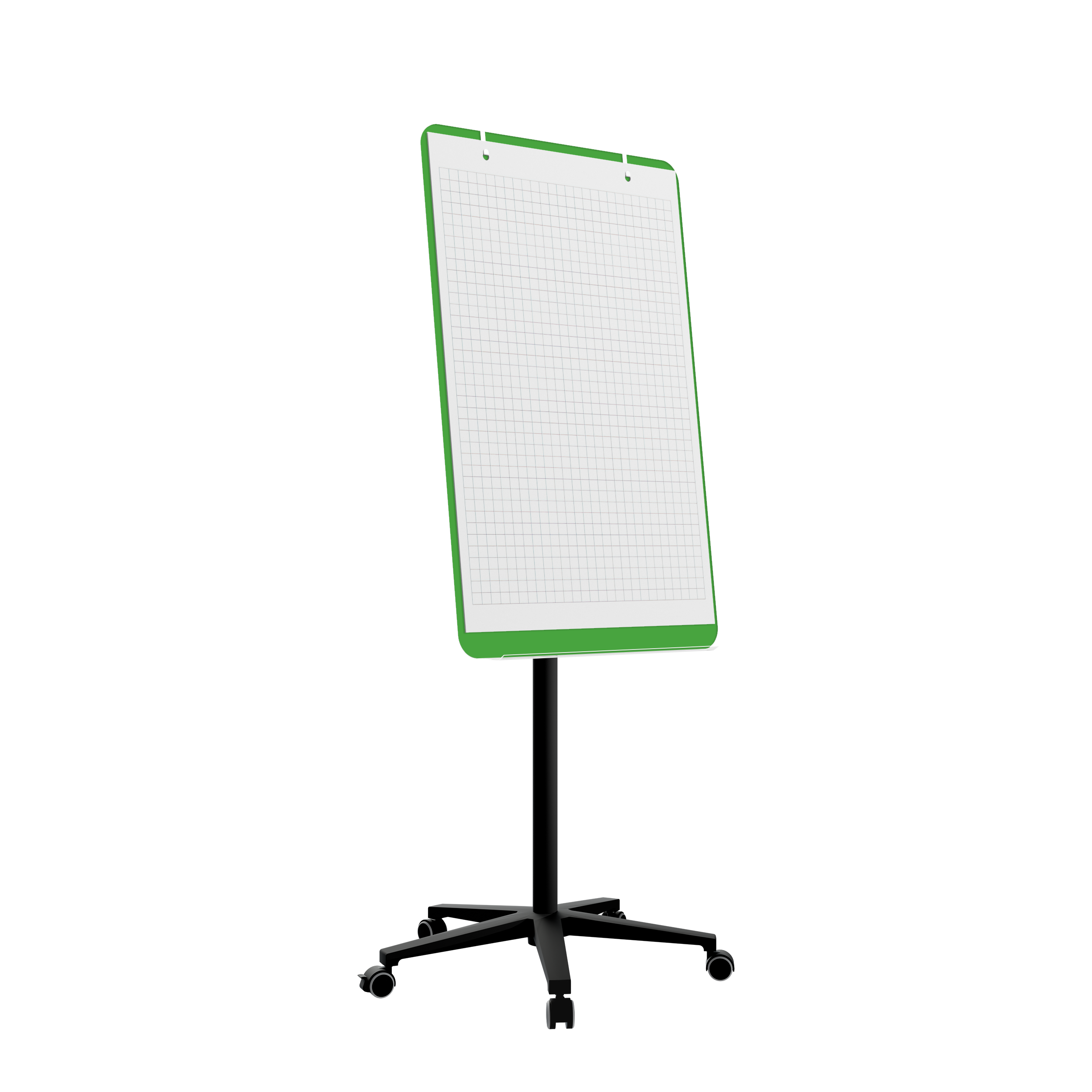 картинка Мобильная стеклянная маркерная доска MG Flipchart Base, цвет зеленый , ral 6018 от магазина MarkGlass