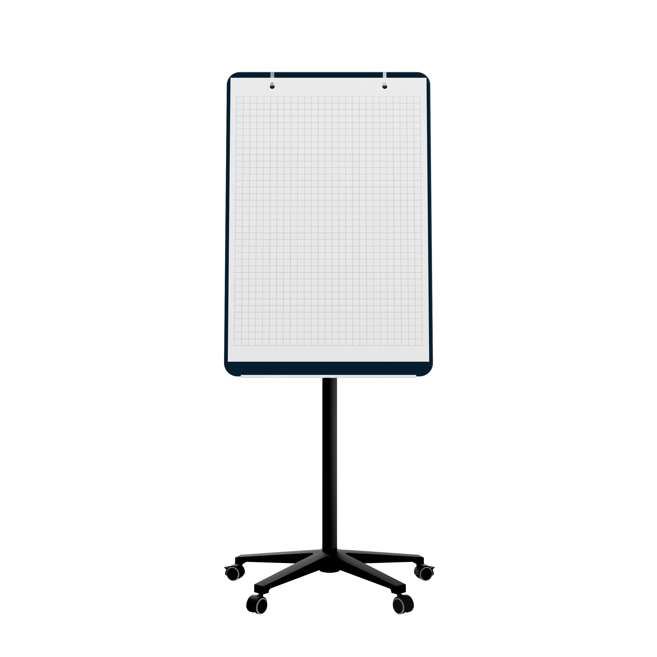 картинка Мобильная стеклянная маркерная доска MG Flipchart Base, цвет ночное небо, ral 5008 от магазина MarkGlass