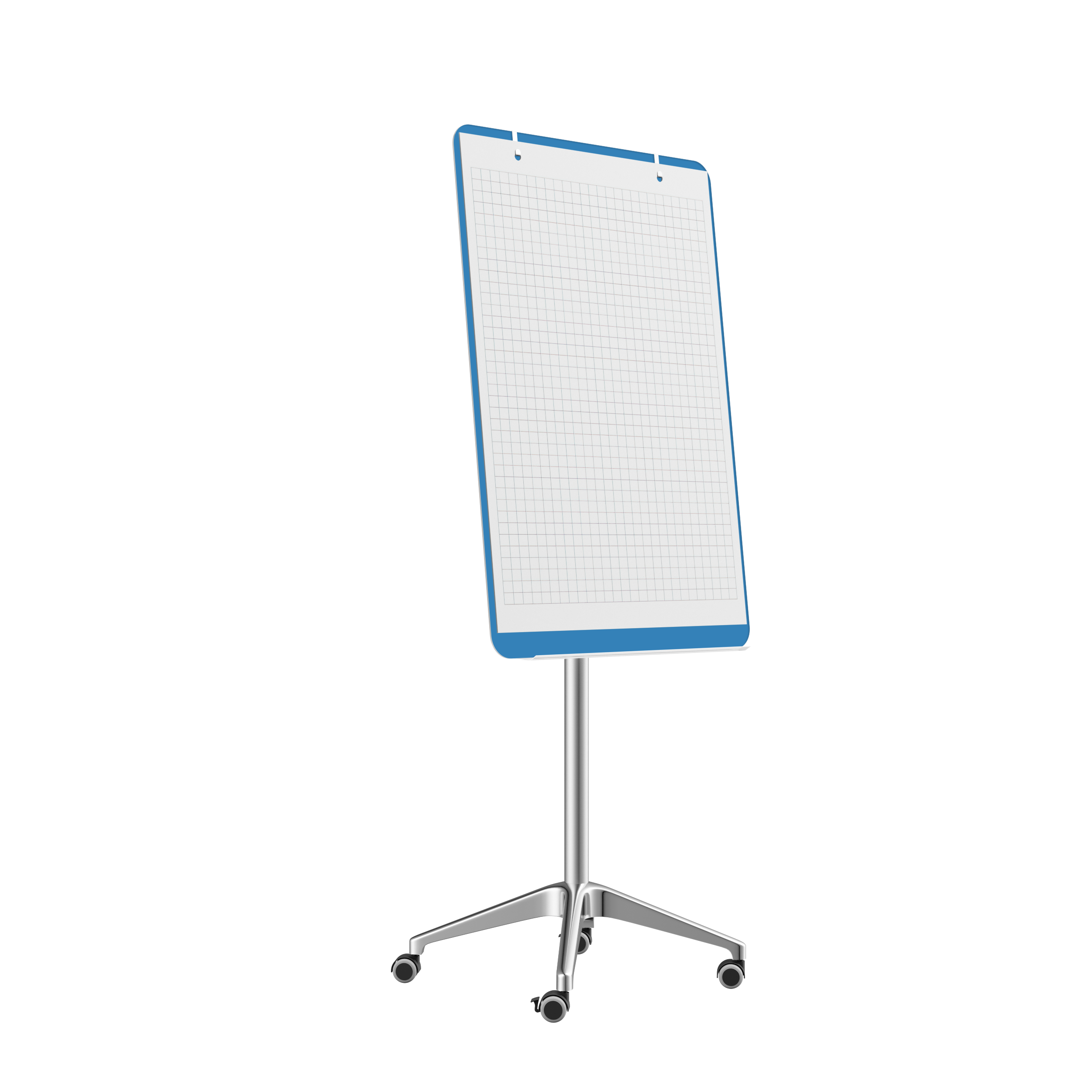 картинка Мобильная стеклянная маркерная доска MG Flipchart Lux, цвет голубой, ral 5012 от магазина MarkGlass