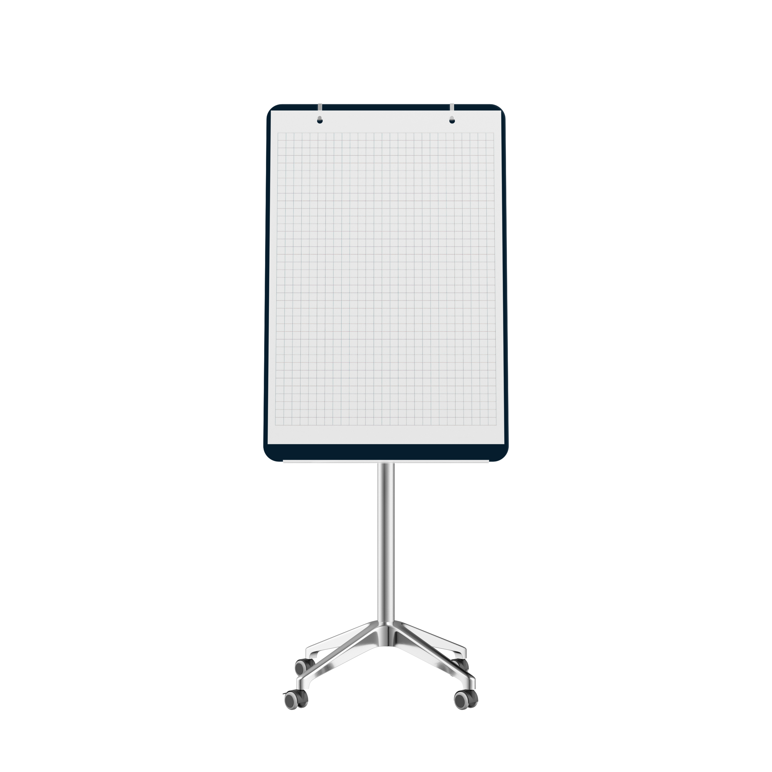 картинка Мобильная стеклянная маркерная доска MG Flipchart Lux, цвет ночное небо, ral 5008 от магазина MarkGlass