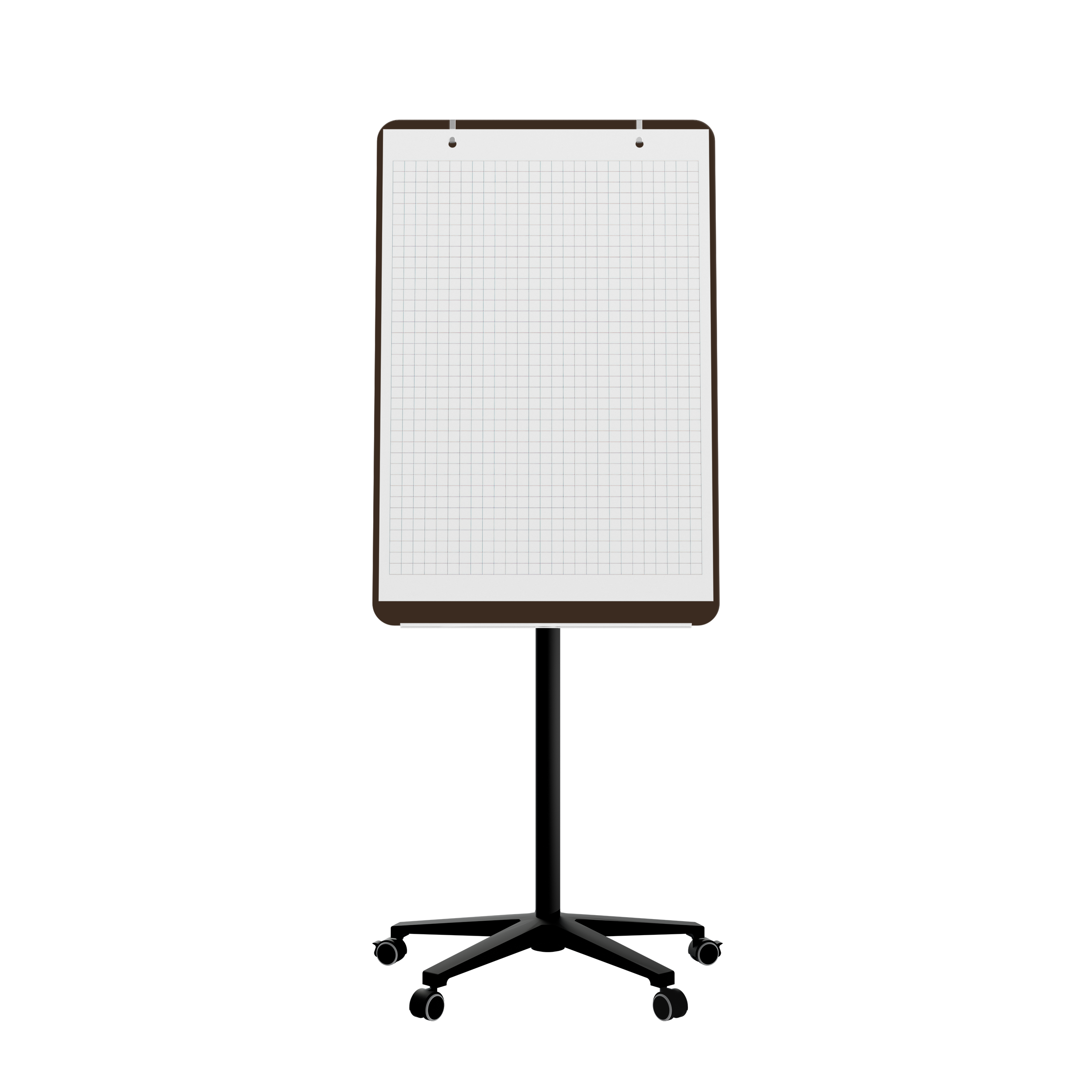 картинка Мобильная стеклянная маркерная доска MG Flipchart Base, цвет шоколад, ral 8014 от магазина MarkGlass