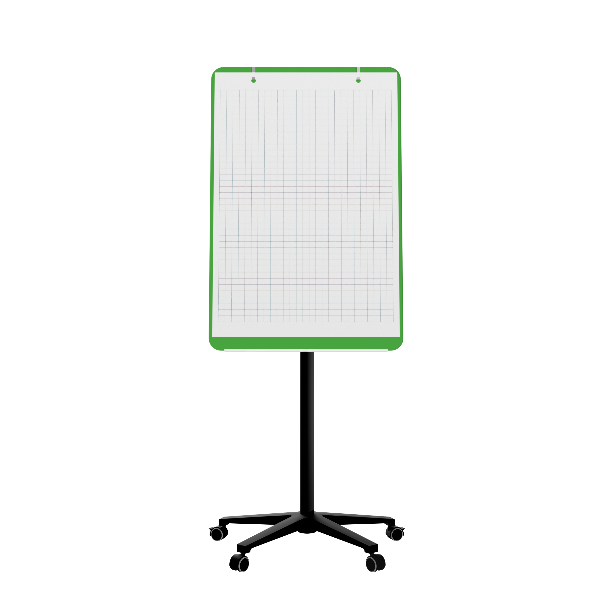 картинка Мобильная стеклянная маркерная доска MG Flipchart Base, цвет зеленый , ral 6018 от магазина MarkGlass
