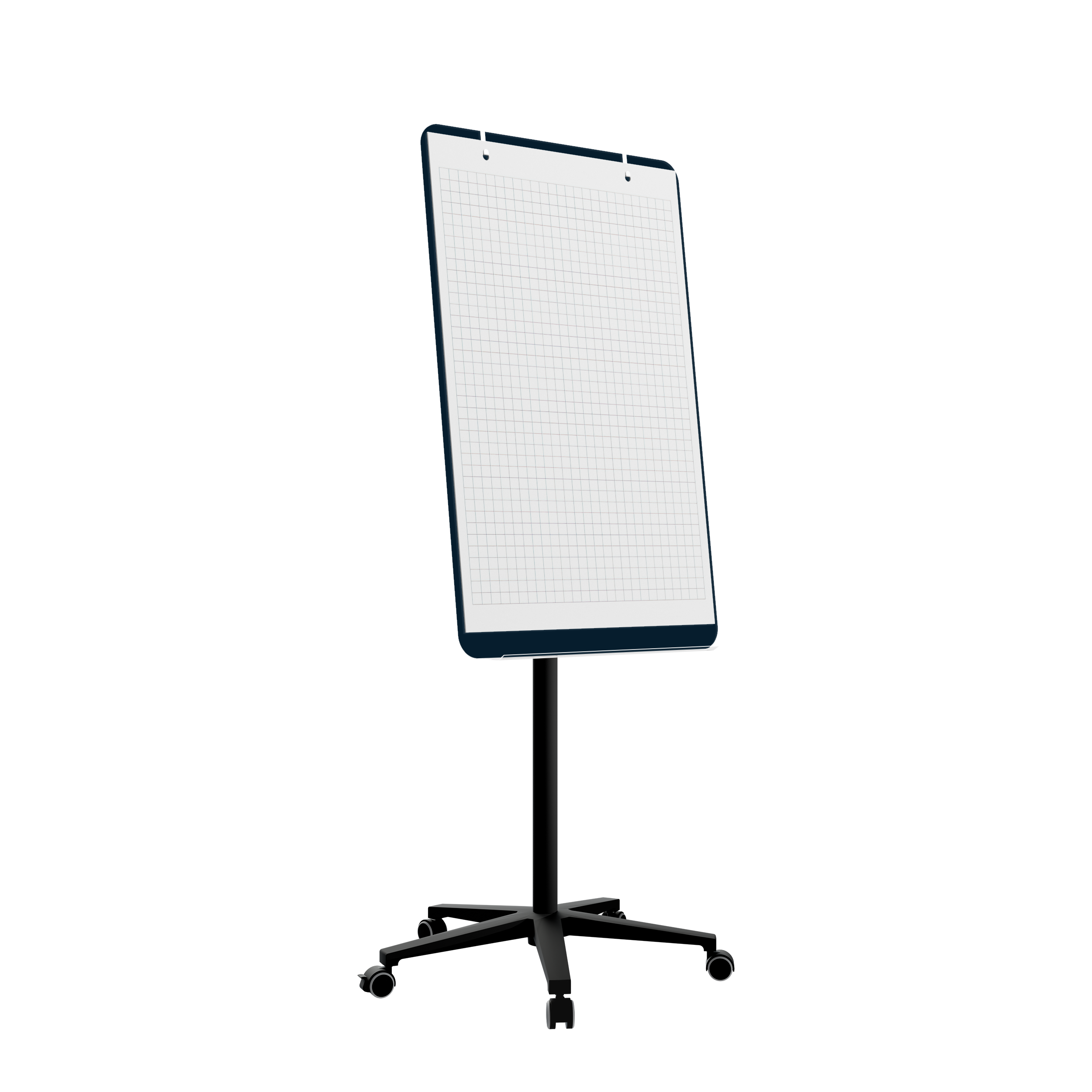 картинка Мобильная стеклянная маркерная доска MG Flipchart Base, цвет ночное небо, ral 5008 от магазина MarkGlass