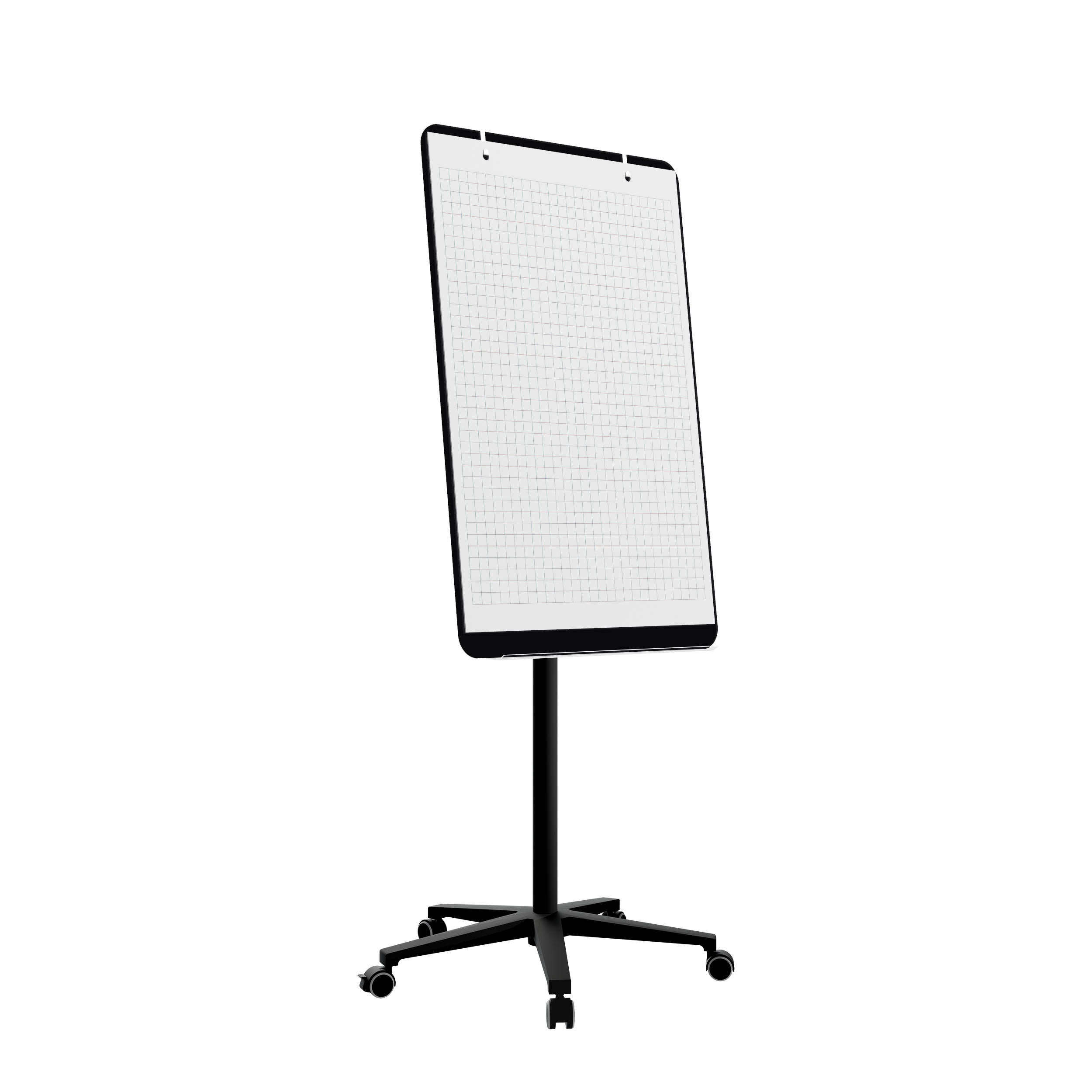 картинка Мобильная стеклянная маркерная доска MG Flipchart Base, цвет черный, ral 9005 от магазина MarkGlass
