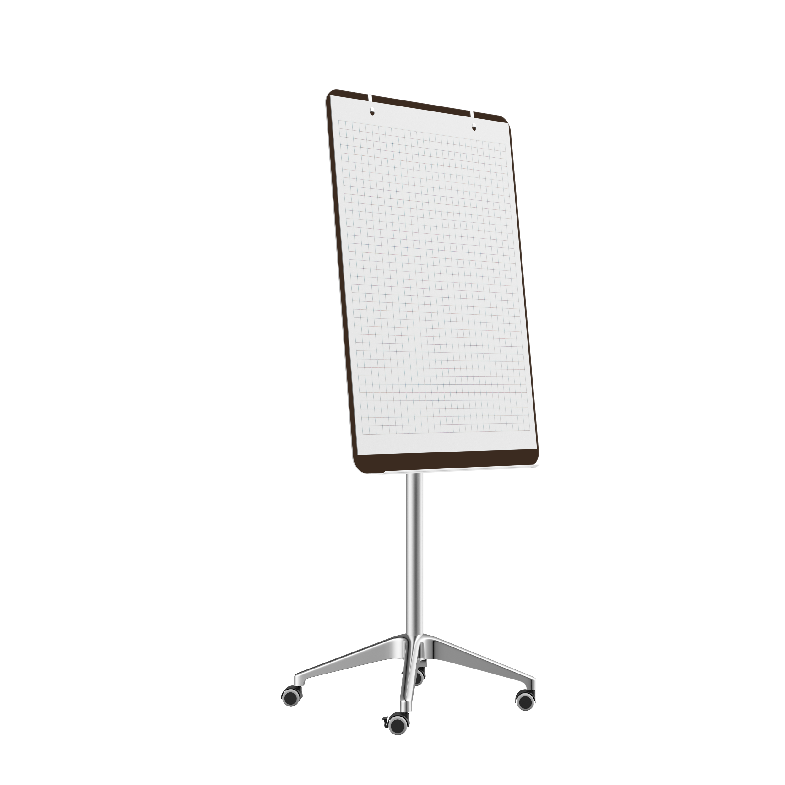 картинка Мобильная стеклянная маркерная доска MG Flipchart Lux, цвет шоколад, ral 8014 от магазина MarkGlass