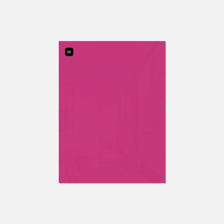 картинка Стеклянная магнитно-маркерная доска MG BASIC, 45х60 см, цвет ярко-розовый, ral 4010 от магазина MarkGlass