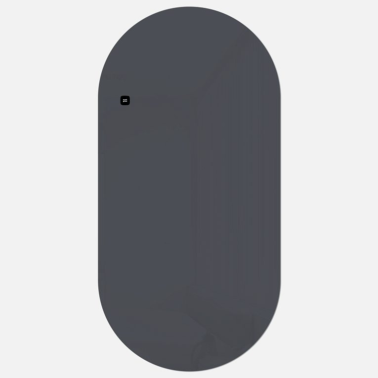 картинка Стеклянная магнитно-маркерная доска MG Oval, 60х120 см, цвет темно-серый, ral 7024 от магазина MarkGlass
