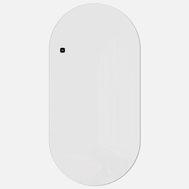 Стеклянная магнитно-маркерная доска MG Oval, 60х120 см, цвет белый, ral 9003