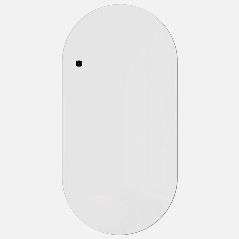 картинка Стеклянная магнитно-маркерная доска MG Oval, 60х120 см, цвет белый, ral 9003 от магазина MarkGlass