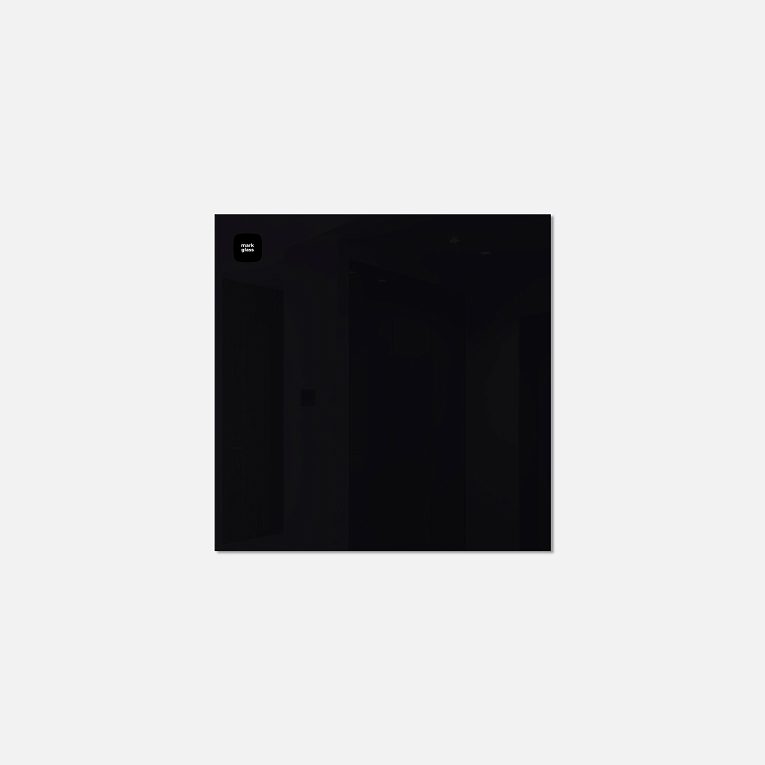 картинка Стеклянная магнитно-маркерная доска MG  BASIC, 35х35 см, цвет чёрный, ral 9005 от магазина MarkGlass