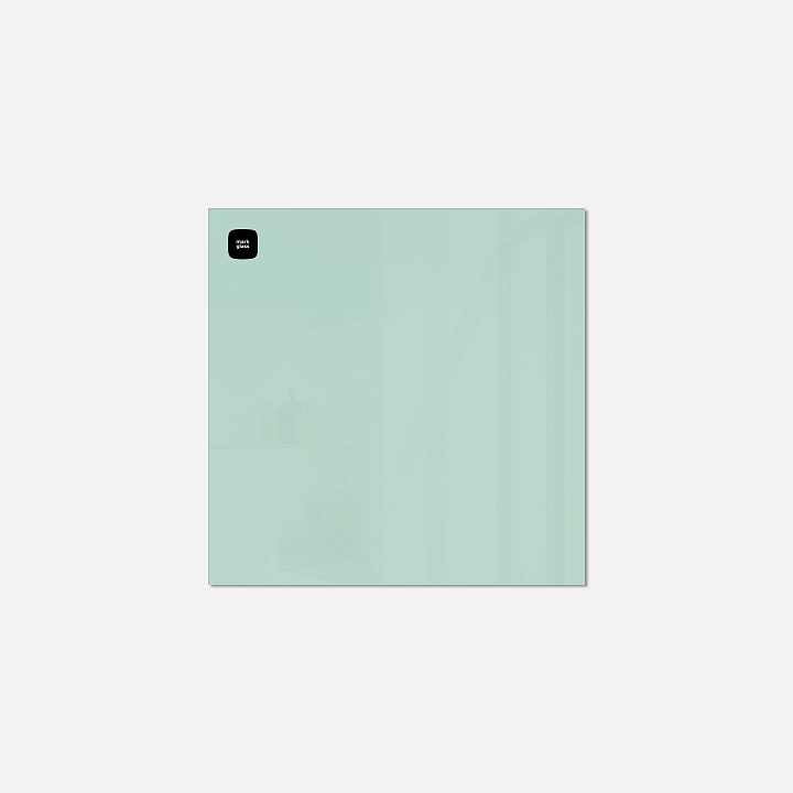 Стеклянная магнитно-маркерная доска MG BASIC, 45х45 см, свежесть ментола
