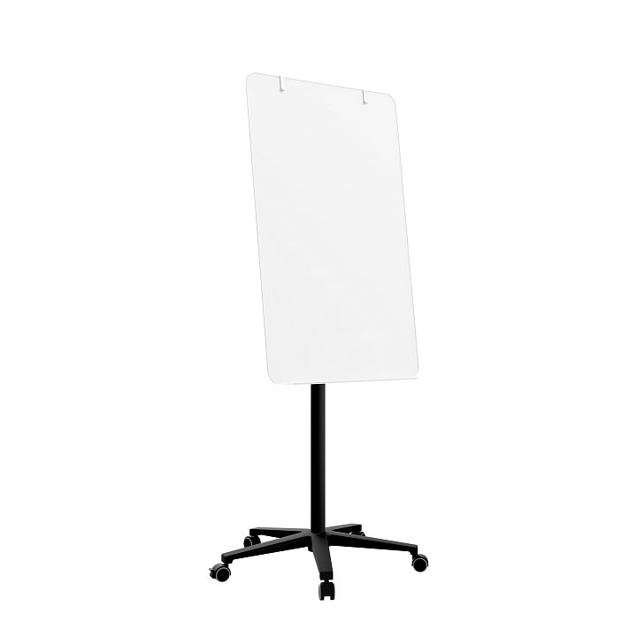 Мобильная стеклянная маркерная доска MG Flipchart Base, цвет белый, ral 9003 Мобильная стеклянная маркерная доска MG Flipchart Base, цвет белый, ral 9003