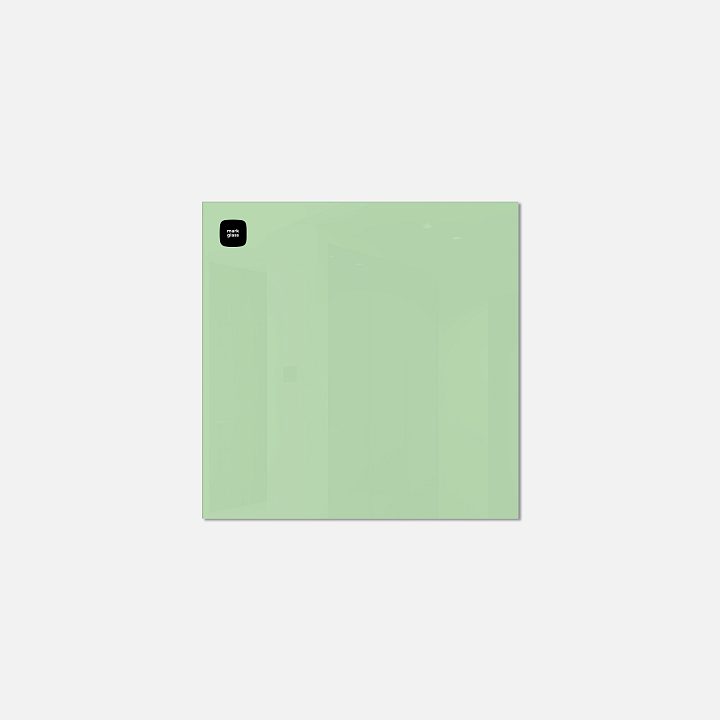 Стеклянная магнитно-маркерная доска MG BASIC, 35х35 см, цвет светло-зелёный, ral 6019 Стеклянная магнитно-маркерная доска MG BASIC, 35х35 см, цвет светло-зелёный, ral 6019