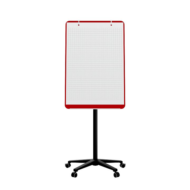 Мобильная стеклянная маркерная доска MG Flipchart Base, цвет красный , ral 3001 Мобильная стеклянная маркерная доска MG Flipchart Base, цвет красный , ral 3001