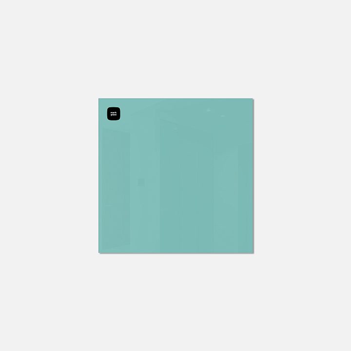 Стеклянная магнитно-маркерная доска MG BASIC, 35х35 см, цвет мятный, ral 6027 Стеклянная магнитно-маркерная доска MG BASIC, 35х35 см, цвет мятный, ral 6027