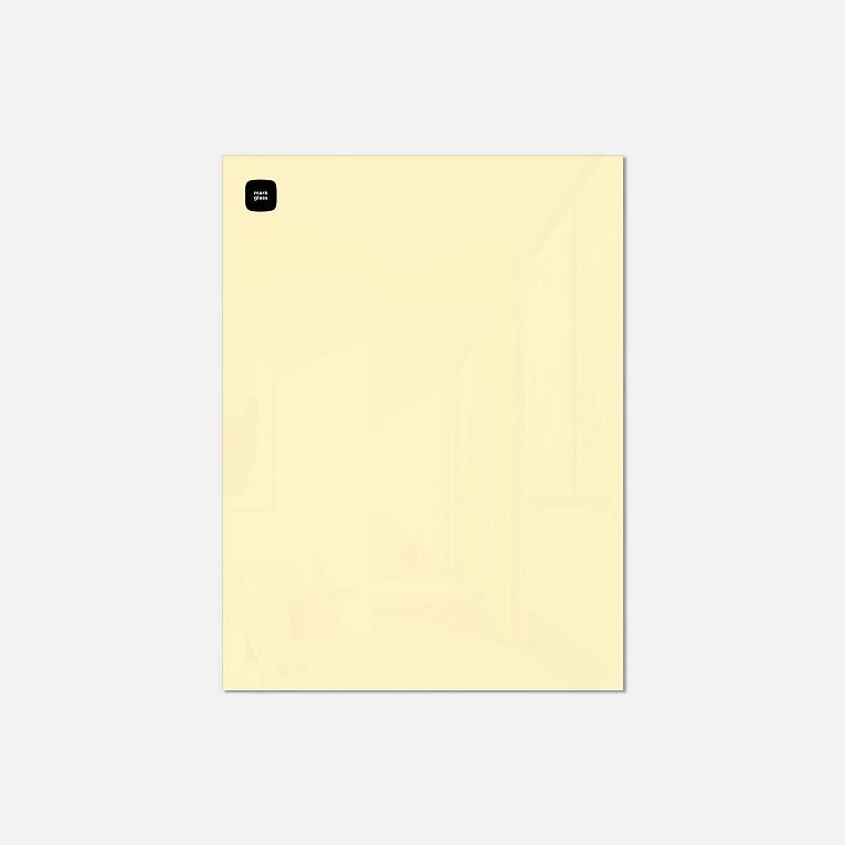 картинка Стеклянная магнитно-маркерная доска MG BASIC, 45х60 см, цвет попкорн от магазина MarkGlass
