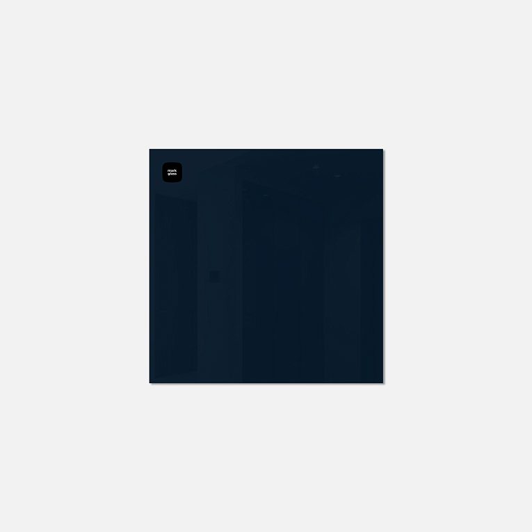 картинка Стеклянная магнитно-маркерная доска MG  BASIC, 35х35 см, цвет синий кобальт от магазина MarkGlass