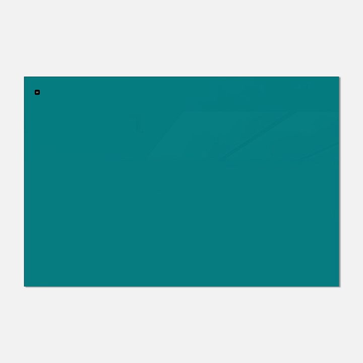 Стеклянная магнитно-маркерная доска MG BASIC, 120х180 см, цвет бирюза, ral 5021 Стеклянная магнитно-маркерная доска MG BASIC, 120х180 см, цвет бирюза, ral 5021