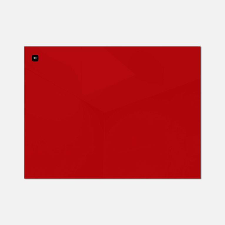 картинка Стеклянная магнитно-маркерная доска MG BASIC, 60х80 см, цвет красный, ral 3001 от магазина MarkGlass