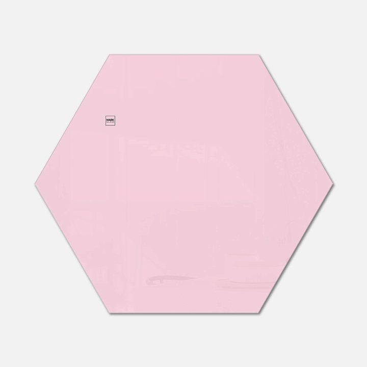 Стеклянная магнитно-маркерная доска MG Honeycomb, 100 см, цвет нежно-розовый, ral 3015 Стеклянная магнитно-маркерная доска MG Honeycomb, 100 см, цвет нежно-розовый, ral 3015