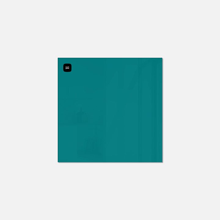 Стеклянная магнитно-маркерная доска MG BASIC, 45х45 см, цвет бирюза, ral 5021 Стеклянная магнитно-маркерная доска MG BASIC, 45х45 см, цвет бирюза, ral 5021