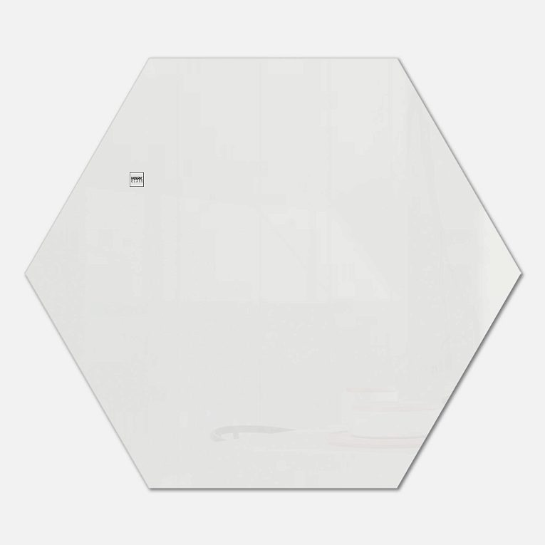 картинка Стеклянная магнитно-маркерная доска MG Honeycomb, 120 см, цвет белый, ral 9003 от магазина MarkGlass