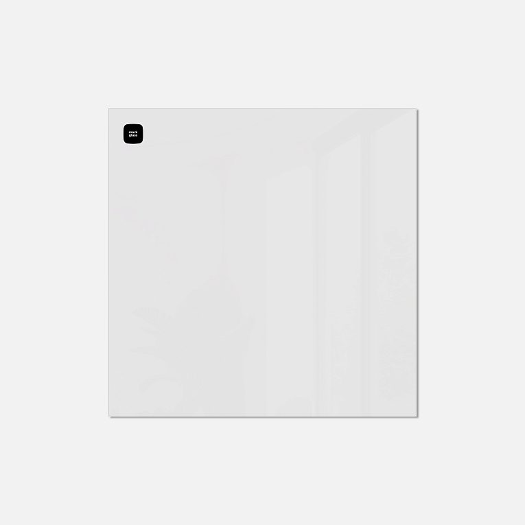 картинка Стеклянная магнитно-маркерная доска MG BASIC, 50х50 см, цвет белый, ral 9003 от магазина MarkGlass
