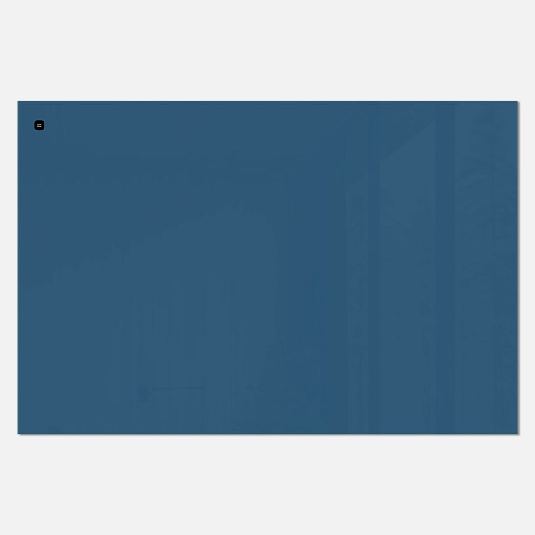 картинка Стеклянная магнитно-маркерная доска MG BASIC, 100х150 см, цвет синий, ral 5009 от магазина MarkGlass