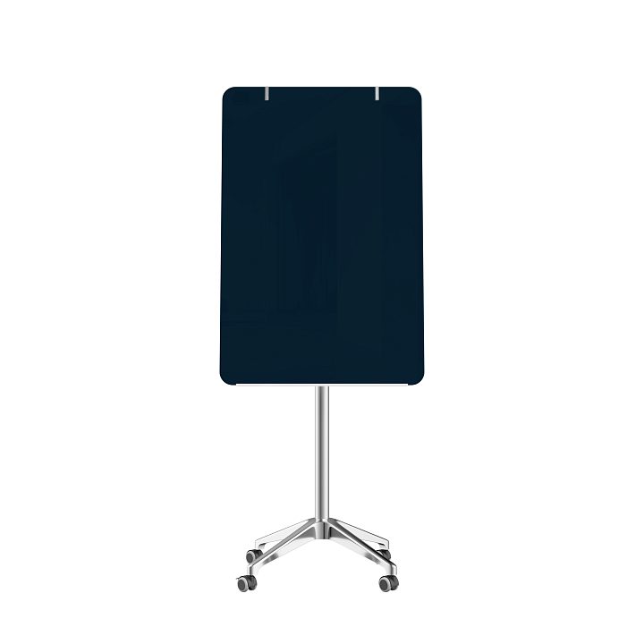 Мобильная стеклянная маркерная доска MG Flipchart Lux, цвет ночное небо, ral 5008 Мобильная стеклянная маркерная доска MG Flipchart Lux, цвет ночное небо, ral 5008