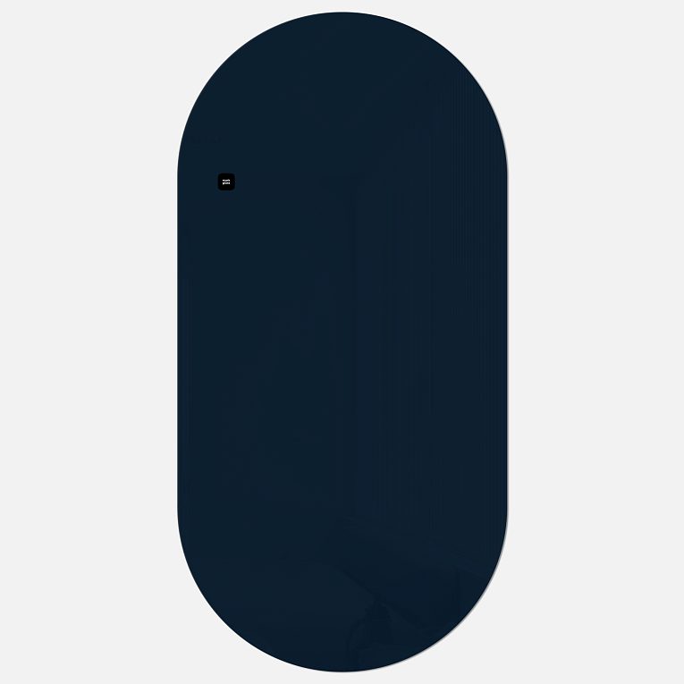 картинка Стеклянная магнитно-маркерная доска MG Oval, 60х120 см, цвет синий кобальт от магазина MarkGlass