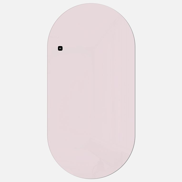 картинка Стеклянная магнитно-маркерная доска MG Oval, 60х120 см, цвет нежная дымка от магазина MarkGlass