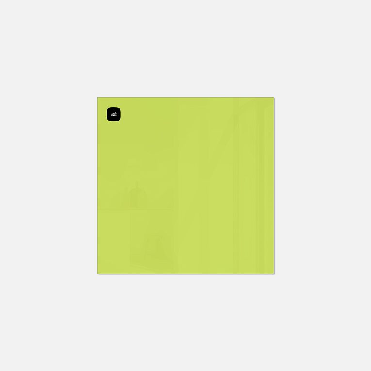 картинка Стеклянная магнитно-маркерная доска MG BASIC, 45х45 см, цвет сочный лайм от магазина MarkGlass