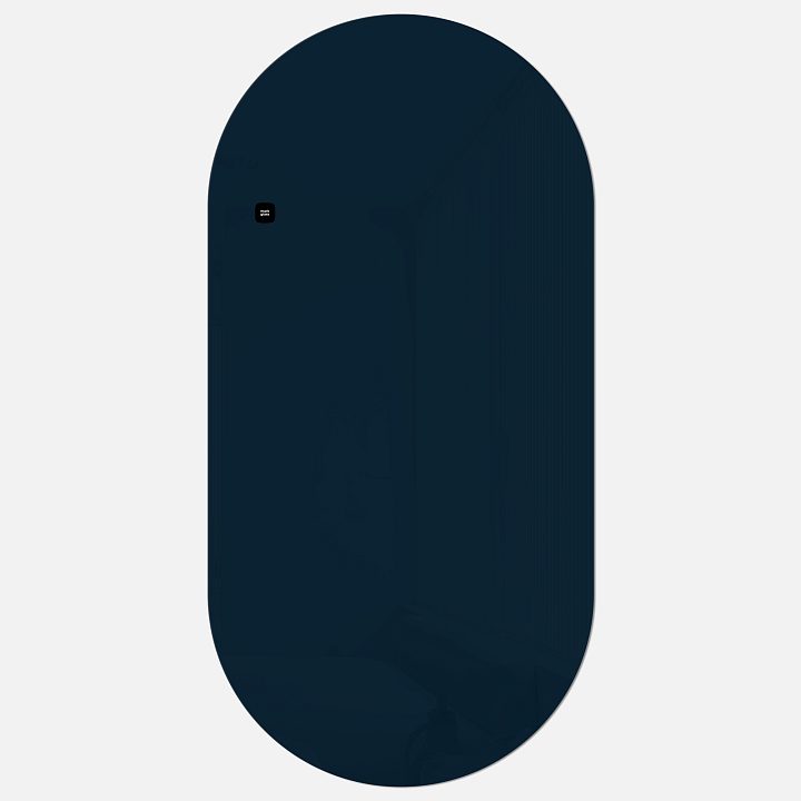 Стеклянная магнитно-маркерная доска MG Oval, 60х120 см, цвет ночное небо, ral 5008