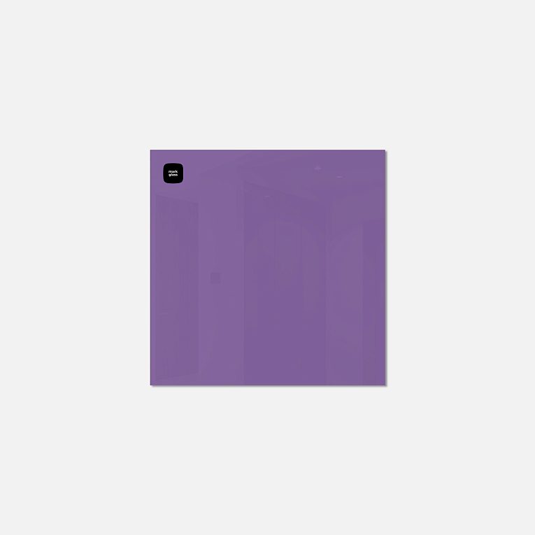 картинка Стеклянная магнитно-маркерная доска MG  BASIC, 35х35 см, цвет фиолетовый, ral 4005 от магазина MarkGlass