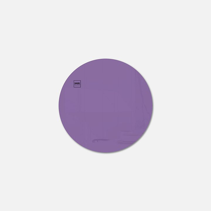 Стеклянная магнитно-маркерная доска MG Round, круг 40 см, цвет фиолетовый, ral 4005 Стеклянная магнитно-маркерная доска MG Round, круг 40 см, цвет фиолетовый, ral 4005