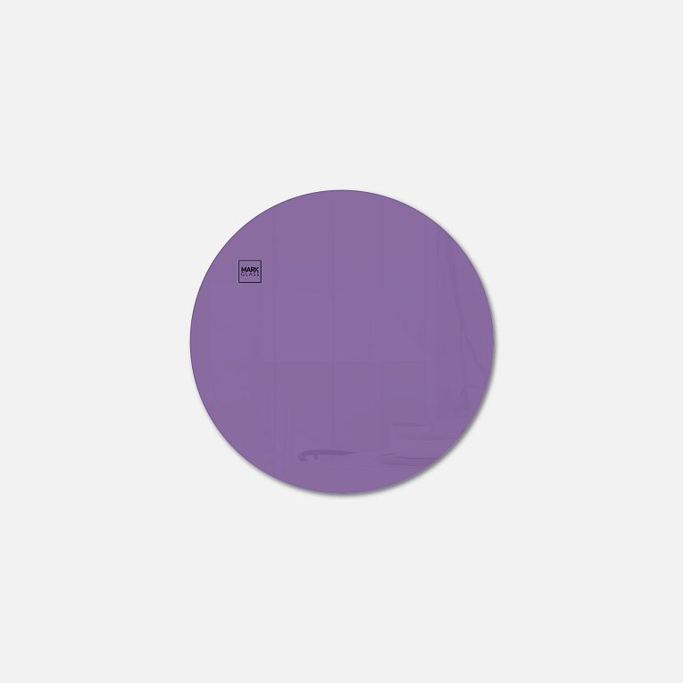 картинка Стеклянная магнитно-маркерная доска MG Round, круг 40 см, цвет фиолетовый, ral 4005 от магазина MarkGlass