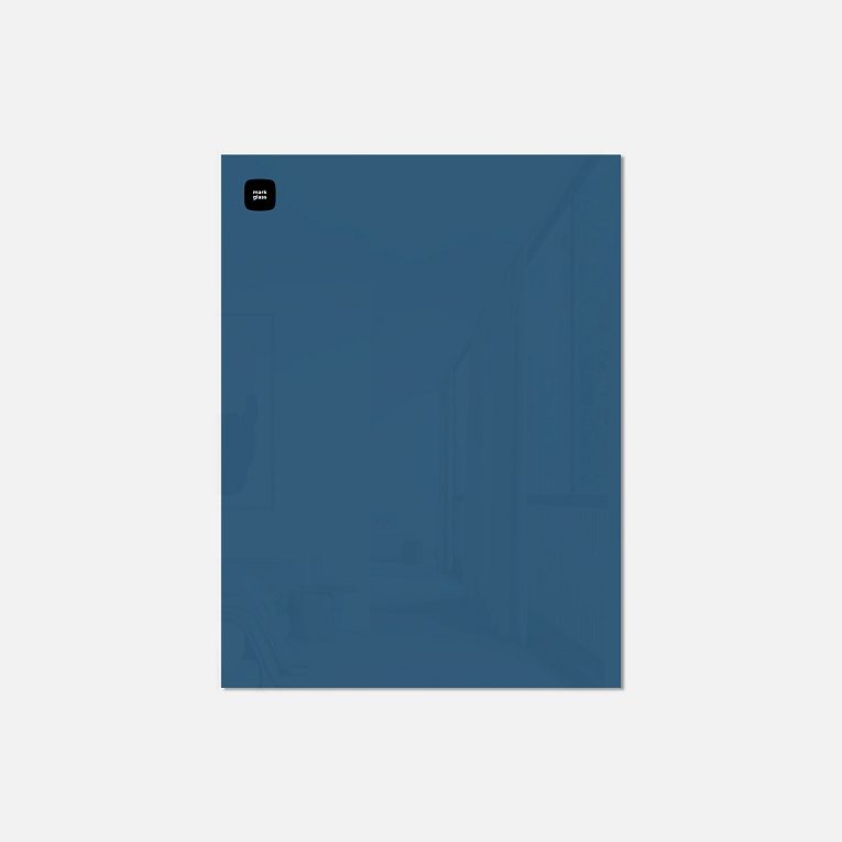 картинка Стеклянная магнитно-маркерная доска MG BASIC, 45х60 см, цвет синий, ral 5009 от магазина MarkGlass