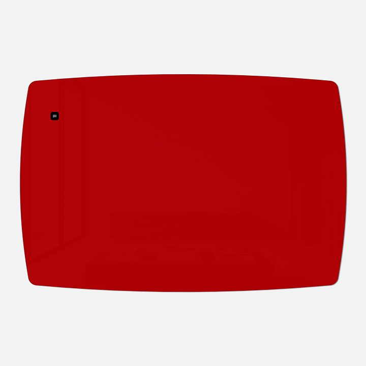 Стеклянная магнитно-маркерная доска MG Plump, 100х150 см, цвет красный, ral 3001